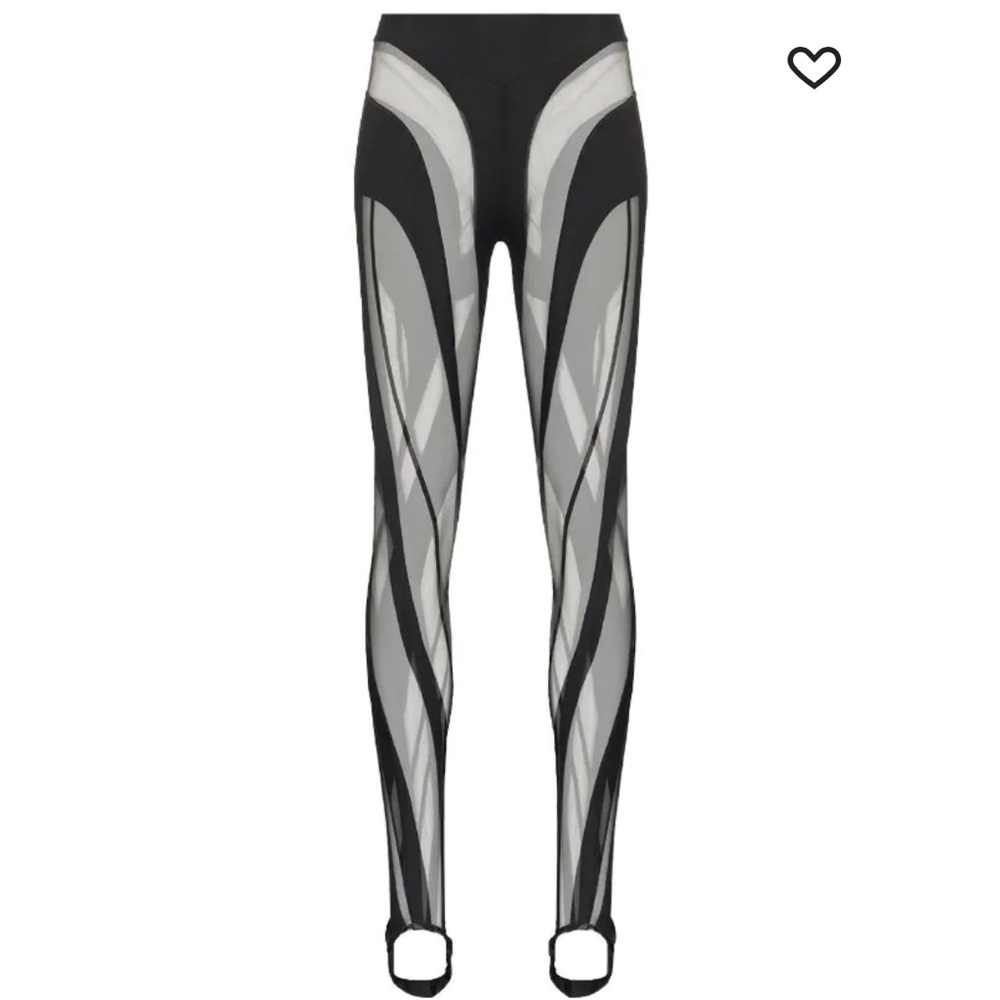Mugler Sheer Spiral Leggings/ light to medium - Picture 6 of 7